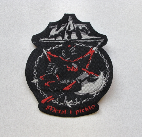 KAT - Metal i Piekło [laser cut, iron on] --- woven patch.JPG