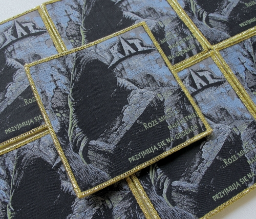 KAT - Róźe Miłości... [gold] -- woven patch.JPG