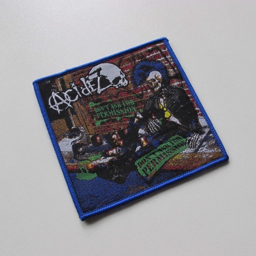 ACIDEZ - Don't ask for permission [blue] -- Woven Patch.jpg
