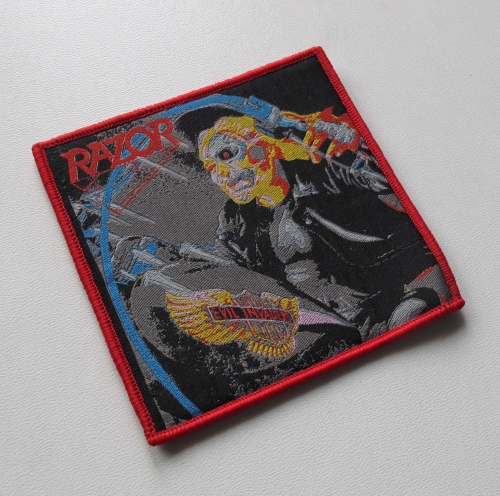 RAZOR - Evil invaders [red] -- Woven Patch.jpg