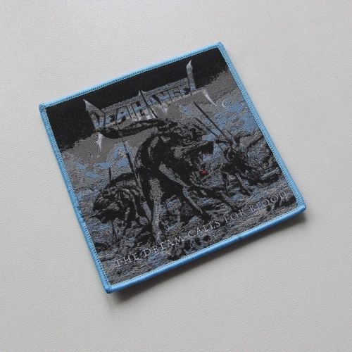DEATH ANGEL - The dream calls for blood [light blue] -- Woven Patch.jpg