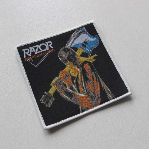RAZOR - Executioner's Song [white] -- Woven Patch.jpg