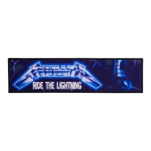 METALLICA - RIDE THE LIGHTNING [strip] [iron on] -- Embroidered Patch
