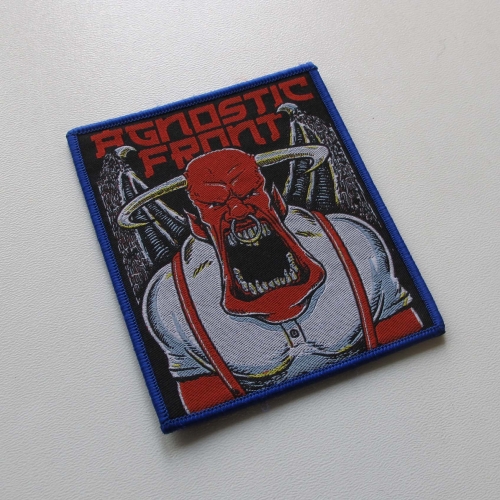 AGNOSTIC FRONT - Bull [blue] -- Woven Patch.jpg