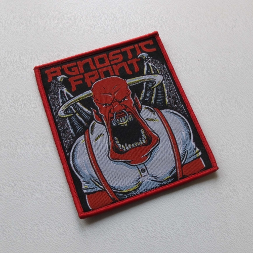 AGNOSTIC FRONT - Bull [red] -- Woven Patch.jpg