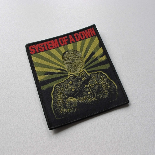 SYSTEM OF A DOWN - Finger print [black] -- Woven Patch.jpg