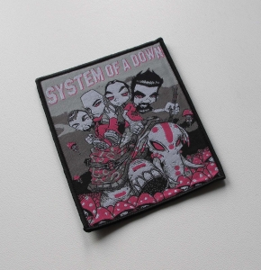 SYSTEM OF A DOWN - Mushrooms [black] -- Woven Patch