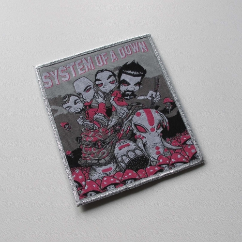 SYSTEM OF A DOWN - Mushrooms [Silver] -- Woven Patch.jpg