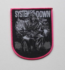 SYSTEM OF A DOWN - SUCK! [pink] -- Woven Patch
