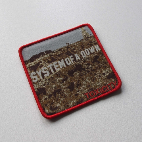 SYSTEM OF A DOWN - Toxicity [red] -- Woven Patch.jpg