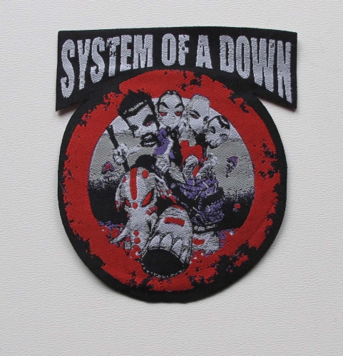SYSTEM OF A DOWN [laser cut] [iron on] -- Woven Patch.jpg