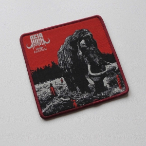 ACID MAMMOTH - Under acid hoof [maroon] -- Woven Patch