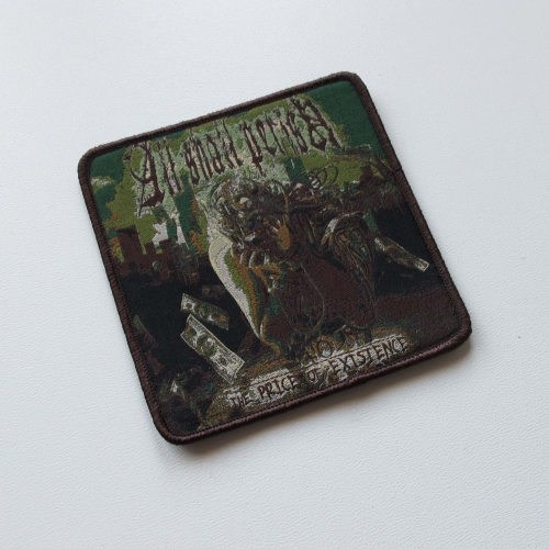 ALL SHALL PERISH - The price of existance [brown] -- Woven Patch.jpg