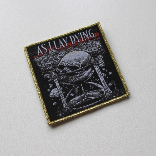AS I LAY DYING - Hourglass [gold] -- Woven Patch.jpg