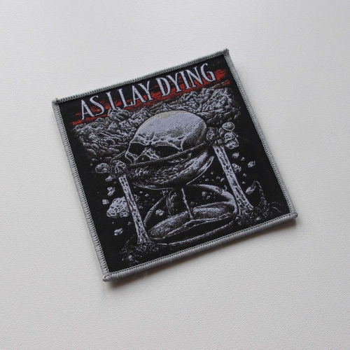 AS I LAY DYING - Hourglass [grey] -- Woven Patch.jpg