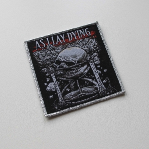 AS I LAY DYING - Hourglass [silver] -- Woven Patch