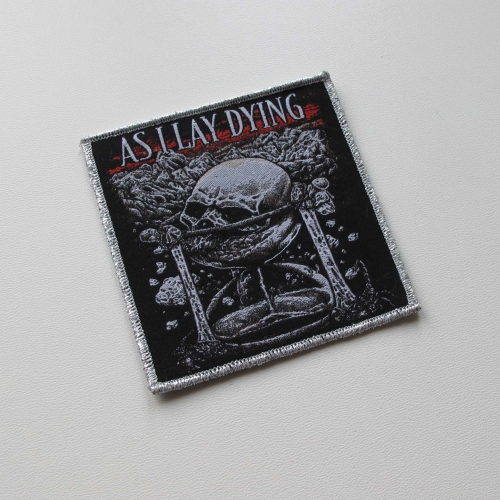 AS I LAY DYING - Hourglass [silver] -- Woven Patch.jpg