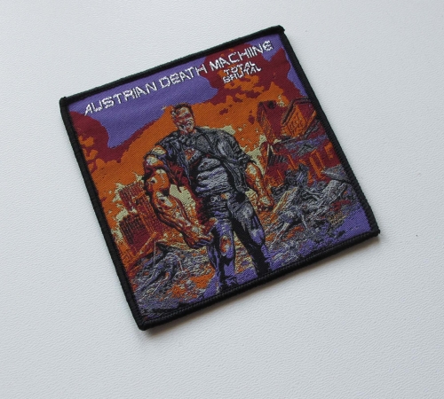 AUSTRAIN DEATH MACHINE - Total brutal [black] -- Woven Patch.jpg