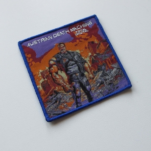 AUSTRAIN DEATH MACHINE - Total brutal [blue] -- Woven Patch