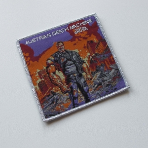 AUSTRAIN DEATH MACHINE - Total brutal [silver] -- Woven Patch