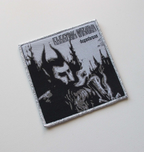 ELECTRIC WIZARD - Dopethrone [silver] -- Woven Patch.jpg