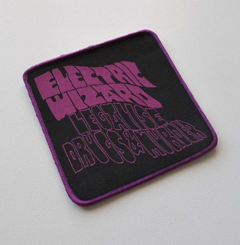 ELECTRIC WIZARD - Legalise drugs &amp; murder [purple] -- Woven Patch.jpg