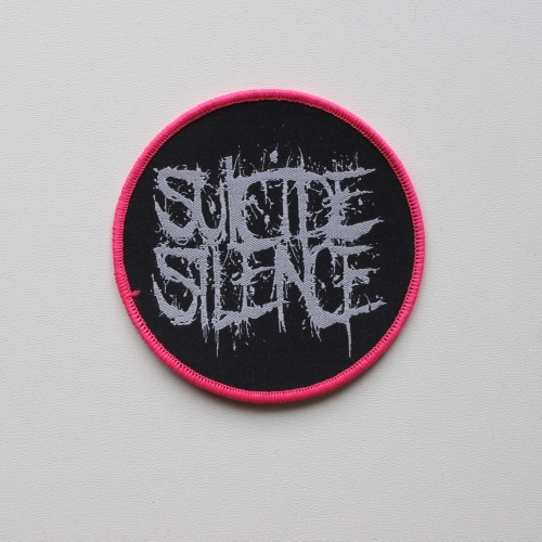 SUICIDE SILENCE - Circle [pink] -- Woven Patch.jpg