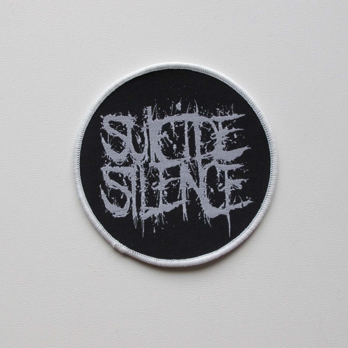 SUICIDE SILENCE - Circle [white] -- Woven Patch.jpg