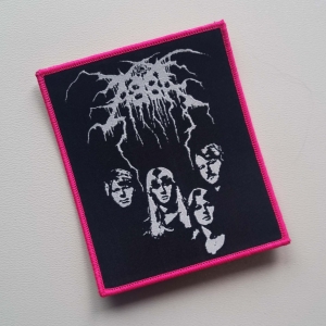 Naszywka ABBA - Black metal [pink]