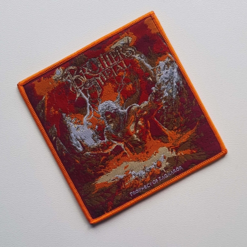 BROTHERS OF METAL - Prophecy of ragnaror [orange] -- Woven Patch.jpg