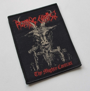 ROTTING CHRIST - Red Thy mighty contract [black] -- Woven Patch