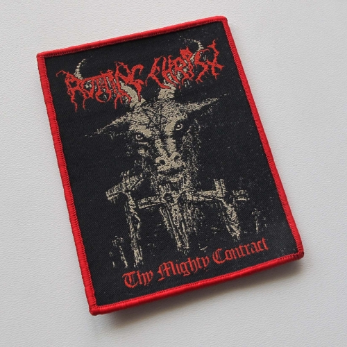ROTTING CHRIST - Red Thy mighty contract [red] -- Woven Patch.jpg