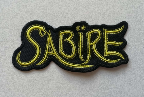 SABIRE - Logo [gold, shaped] -- Embroidered Patch.jpg