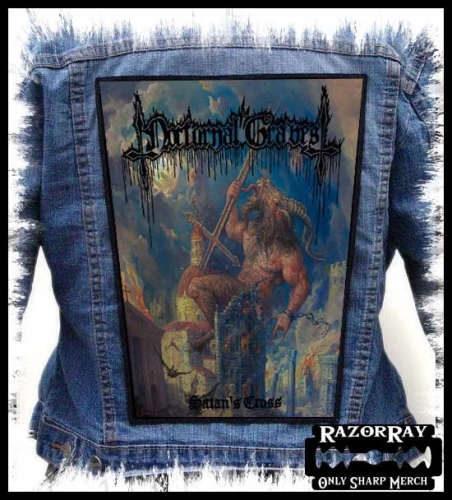 NOCTURNAL GRAVES - Satans Cross -- Backpatch.jpg