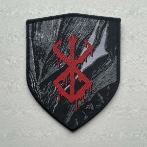 BERSERK - Brand of sacrifice [shield] [black] -- Woven Patch