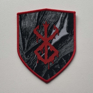 BERSERK - Brand of sacrifice [shield] [red] -- Woven Patch