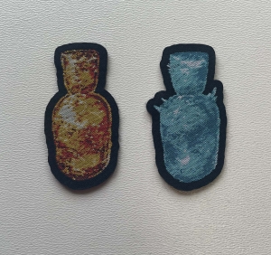 DARK SOULS - Estus flasks [laser cut] -- Woven Patch