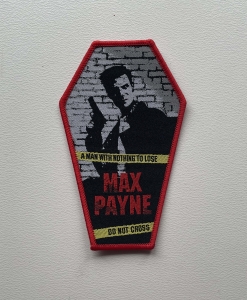 MAX PAYNE - Do no Cross a Man with Nothing to Lose [red] -- Woven Patch