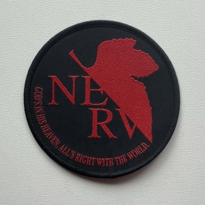 NEON GENESIS EVANGELION - NERV Logo [black] -- Woven Patch