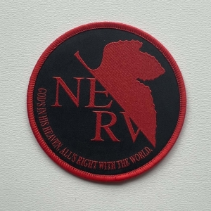 NEON GENESIS EVANGELION - NERV Logo [red] -- Woven Patch