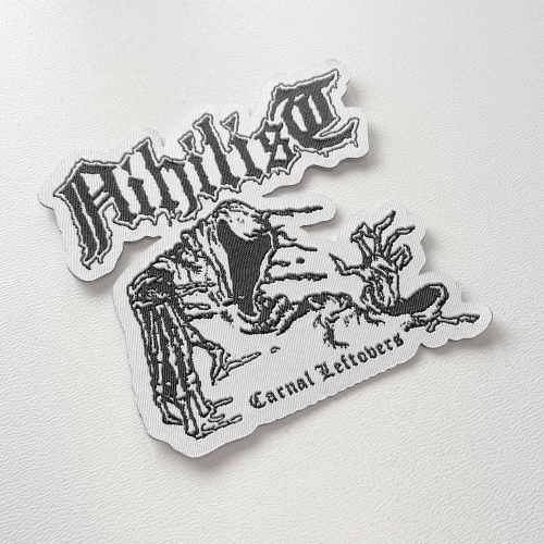 NIHILIST - Carnal Leftovers [white] -- Woven Patch.jpg