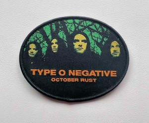 TYPE O NEGATIVE - October Rust [round] [black] -- Woven Patch