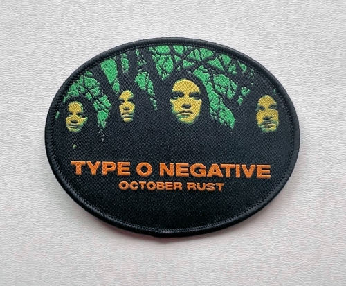 TYPE O NEGATIVE - October Rust [round] [black] -- Woven Patch.jpg