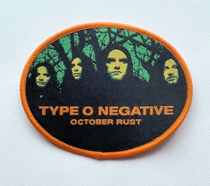 TYPE O NEGATIVE - October Rust [round] [orange] -- Woven Patch