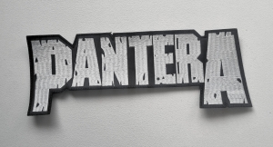 PANTERA - New logo [white] -- Embroidered Backpatch