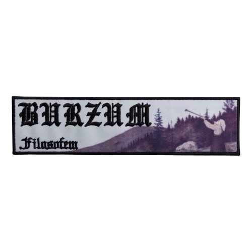 BURZUM - FILOSOFEM [strip] [iron on] -- Embroidered Patch.jpg