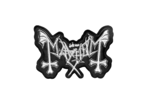 MAYHEM - Shaped Logo -- Embroidered Patch  