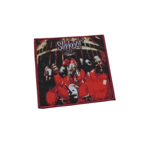 SLIPKNOT - Slipknot [maroon] -- Woven Patch wbg.jpg