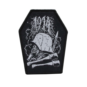 1914 - Coffin [shaped] [black] -- Woven Patch
