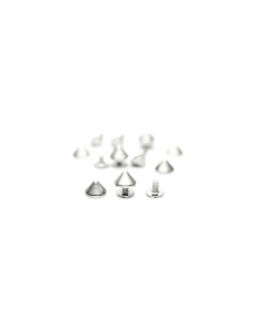 Metal Studs - Cones [silver] [10 pcs]